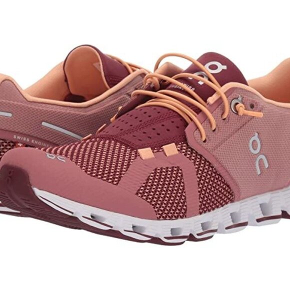 On Running Shoes - Women's On Cloud 2.0 Running Sneakers Shoes 6 Dusty Rose / Mulberry